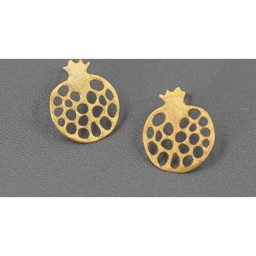 Volta Van Stud Earrings 925 Sterling Silver 2021 New Elegant Fine Jewelry Trendy Hollow Design Pomegranate Concise Earrings