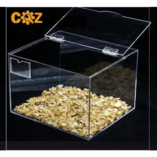 10Pcs Transparent Plastic Folding Hinges Durable Clear Acrylic Hinge Tools Cabinet Hardware Furniture Cabinet Door Hinges