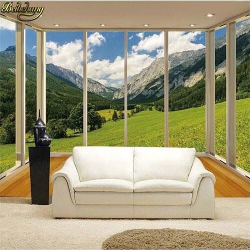 Beibehang Custom 3d photo wall paper large mural visually expand simple 3d mural wallpaper for living room bedroom papel parede