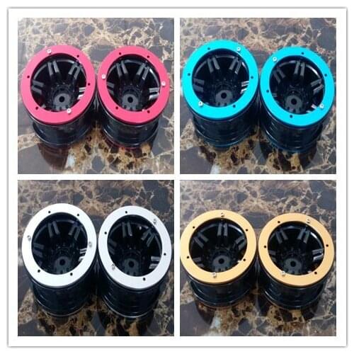 4PCS/bag 2.2 inch Beadlock Wheel Rim Hubs for 1/10 RC Monster truck Rock Crawler rr10 r1 scx10 rc4wd Axial SCX10 YETI TF2