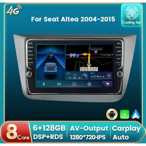 Android 11 DSP RDS For Seat Altea 2004-2015 Car Radio Auto Multimedia DVD Player GPS Navigation Auto carplay IPS BT