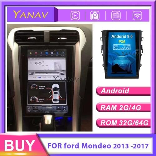 Android Tesla style Vertical screen Car GPS Navigation for ford-Mondeo 2013 -2017 Head Unit car video Multimedia radio Player