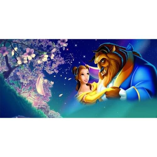 Customized Bamboo Fiber Bath Towels Adults 70*140cm Beauty and the Beast Print Quick Dry Camping Large Sport Beach Spa GYM Towel