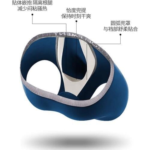 Brand boxers Men Health Underwear U Convex Anti-Walk Separation Sperm Vein Boxer Pants Scrotum Capsule Bag Physiological Boxer