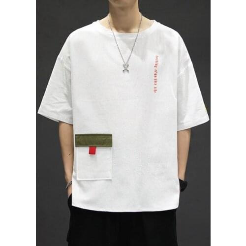 Short Sleeve T Shirt Men 2021 Summer Cotton Linen Tshirt Top Tees Hip Hop Chinese Shirt Fashion Asian Clothes Oversize 30315