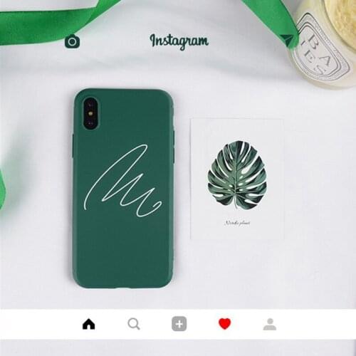 TPU soft mobilephone case for iPhone 7 8 Plus Case For Apple iPhone X XS MAX XR Cases For iPhone 6 6S S Cover green Case