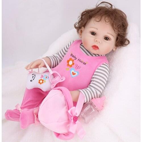 NPKDOLL Reborn bebe 18 inch Full Vinyl Lifelike toys for children Fake Infant Educational Bath Kids Playmate Boneca reborn