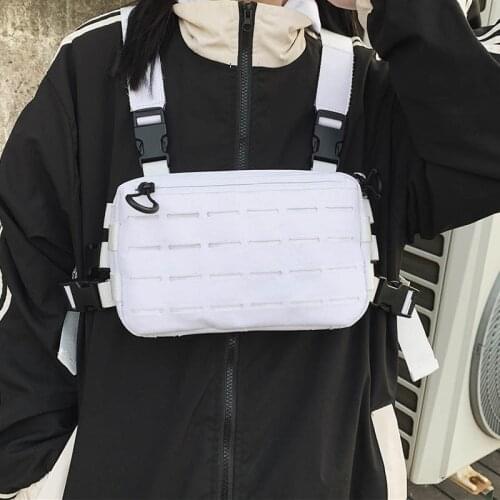 Waist Bag For Men Casual Travel Chest Bag Oxford Man Cycling Tactical Package Unisex Belt Pouch Chest Rig Bags Sports Running