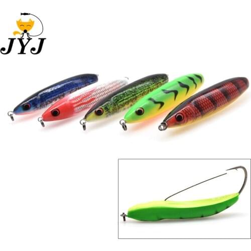 80mm 21g hard plastic pencil lure baits wobblers , ice fishing winnter fishing rattle pencil bait for sinking lure jerkbait