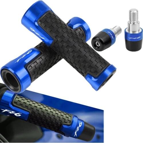 For YAMAHA FZ6 FAZER 2004-2012 Motorcycle Handle Grips Ends Racing handlebar 22mm 7/8" 2011 2010 2009 2008 2007 2006 2005