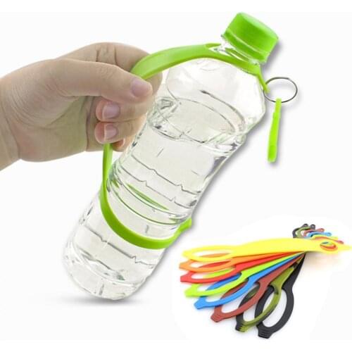 Outdoor Camping Hiking Silicone Water Bottle Belt Holder Handy Practical LightweightSafety Buckle Band