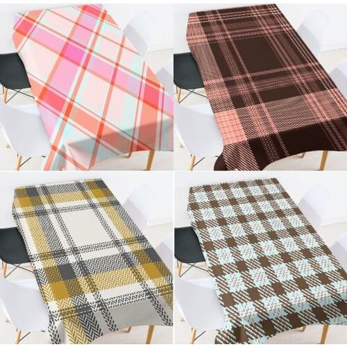 Geometric striped lattice Tablecloth Tablecloth for table table cloth tablecloth waterproof table tablecloth table cover coat
