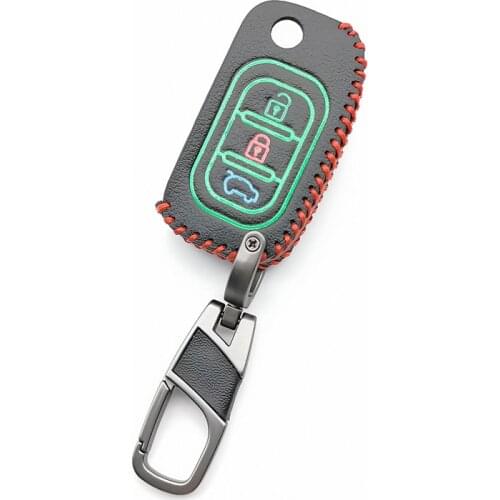 Second Generation Luminous Car Leather Key Case Cover For sport Sedan LADA Priora Kalina Granta Vesta X-Ray X-ray for Renault
