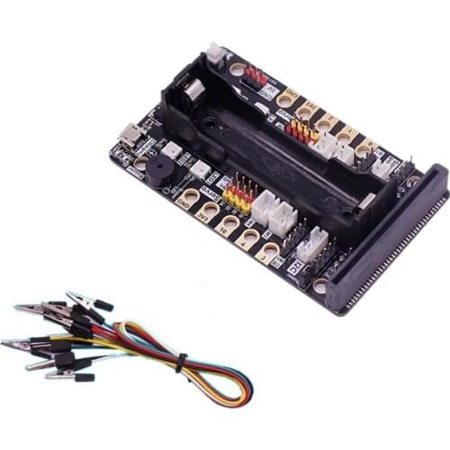 Yahboom Super:bit Expansion Board Multi-Function Micro:bit Expansion Board for DIY Building Block with 40mm Flat Alligator Clip