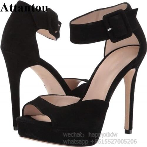 New Arrival Ankle Wrapped Platform Peep-Toe Sandals Women Retro Evening Party Sandals With Pleated Fabric Knots Summer Shoes