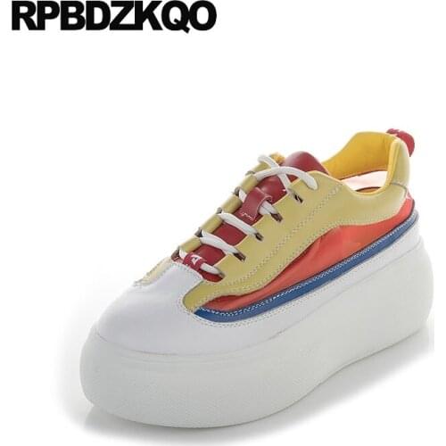 Mesh muffin designer shoes women luxury 2018 sneakers platform creepers harajuku elevator trainers size 34 thick sole breathable