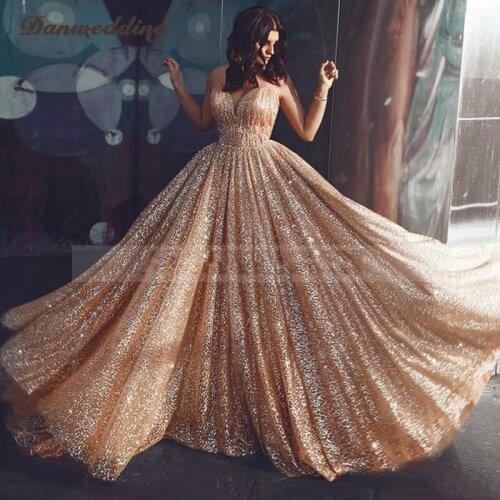Junoesqued Sequins Evening Dresses Sweetheart-Neck Sexy Backless Court Train Ball Gown Prom Dresses Sashes New Arrival