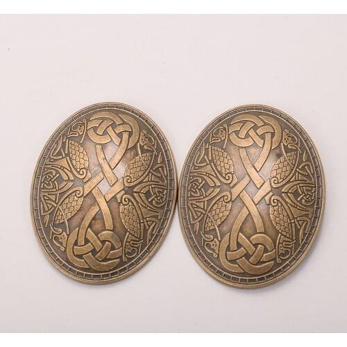 2pcs/set Viking Turtle Brooches Norse Dress Apron Pins Brooch
