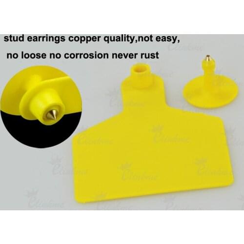 20Pcs/lot, Cow Ear Tag No Numbers blank EarTag Large animals Ear tag