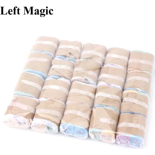 20 pcs/Pack Paper Spider Silk Magic Tricks(Red/White/Multi Color Available , 16 Strands)Throw Streamers Trick Magic Accessories