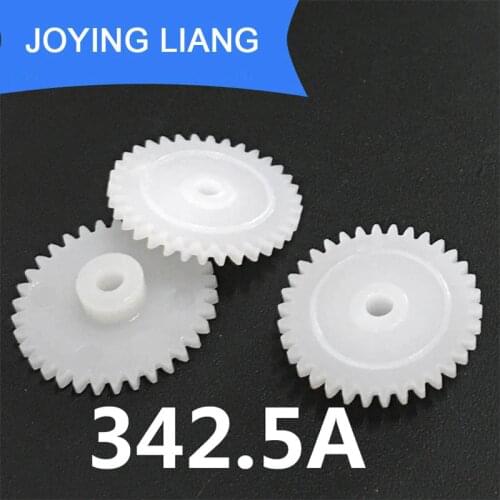 342.5A Gear Parts Modulus 0.5 34 Tooth 18mm Diameter Plastic Gear Wheel Toy Accessories 10pcs/lot