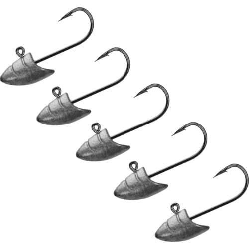 5pcs 1.5g 2g 2.5g 3.5g 5g Lead Jig Head Fishing Fish Hooks Bullet Jig Head hooks Worm FishHooks Texas Rigs Accessories