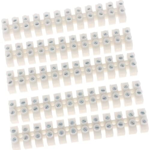 5-Piece Block Barrier Block Lighting Decorated Plastic White