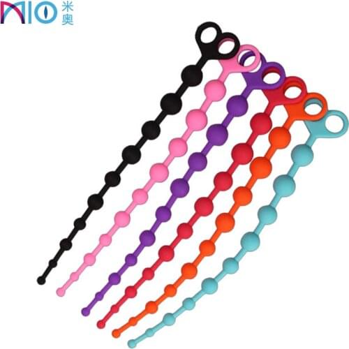 Anal Plug Pull Bead Silicone Massager Ten Ball Pull Bead Masturbation Device Fun Anal Adult Erotic Products Sex Toys For Couples