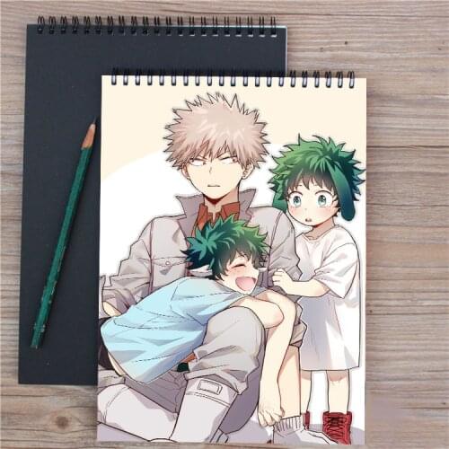 Anime my hero academia A4 160g Sketchbook notebook student stationery 25 Sheets Drawing Paper Sketching