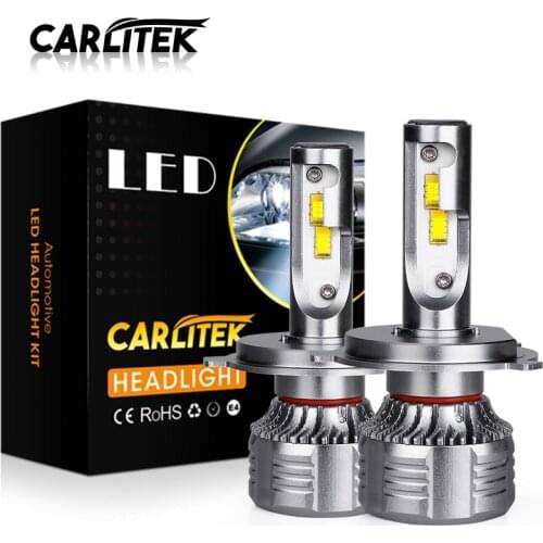 Carlitek 2PCS 25000LM 6000K led spot H4 9005 9006 CSP Chips H9 Lamp 12V Turbo Lights For Auto Motorcycle H11 Super Power SA