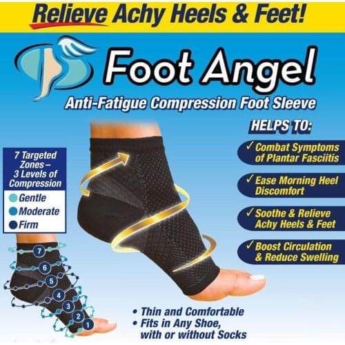 CHAOZHU women men foot angle anti-fatigue compression foot sleeve relieve achy heels&feet socks stretch nylon hot selling