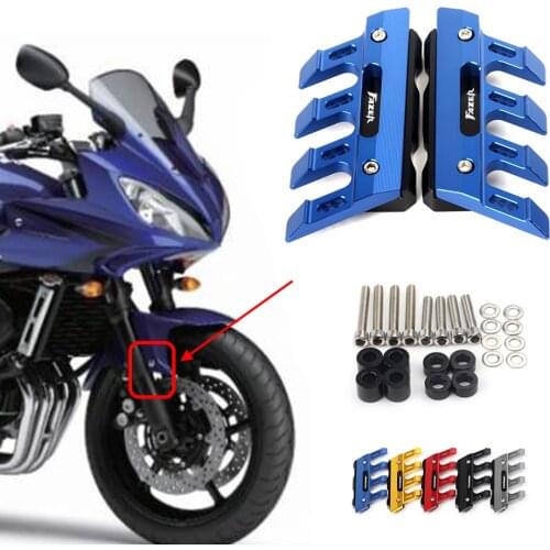 For YAMAHA FZ6 Fazer FZ-6 S2 Fazer Motorcycle CNC Accessories Mudguard Side Protection Block Front Fender Anti-Fall Slider