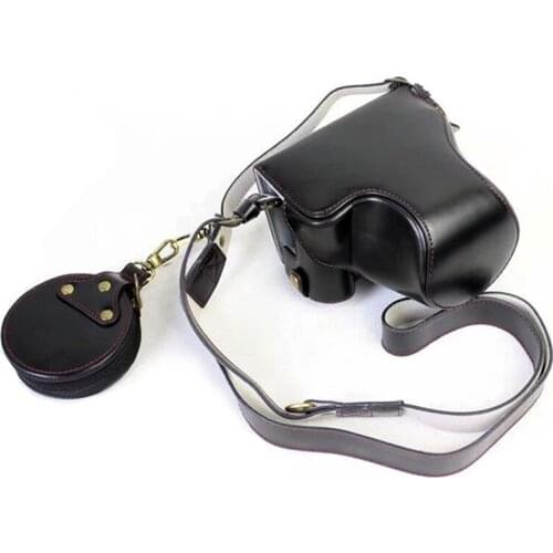 PU leather case Camera bag cover For Canon EOS M6 Mark II M6II M6-2 With Battery Opening