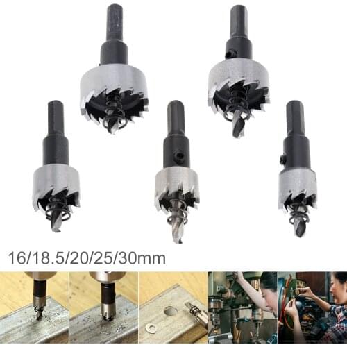 M35 16MM Carbide Tip HSS Drill Bit Hole Saw Stainless Steel Metal Alloy Drilling Hole Opener Tool for Metal / Alloy / Iron