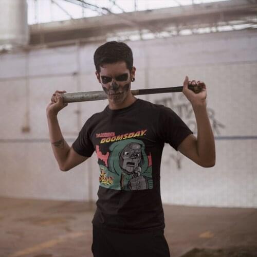 Mf Doom T Shirt Hop Rock Doom T-Shirt Cotton Graphic Tee Shirt Man 5x Short-Sleeve Funny Streetwear Tshirt