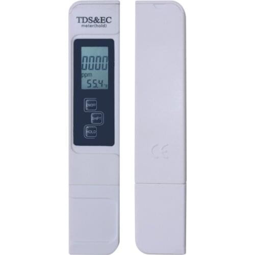 New TDS EC Meter Temperature Tester pen 3 In1 Function Conductivity Water Quality Measurement Tool TDS&EC Tester 0-9990ppm