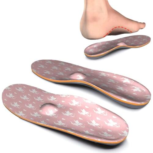 Pink Printing Orthotic EVA Comfort Insoles for Heel,Arch,Ball of Foot Relieve Foot Pain with Arch Support Inserted Insole