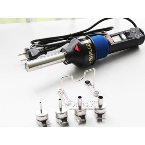 Hot Air Gun Soldering Rework Station 8018 LCD hot air gun 220V Welding Equipment hot air gun 8cm x 16cm x 10cm Free shipping