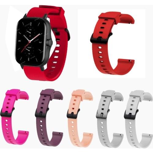 Amazfit GTS Smart Watch Replacement Strap 20mm Silicone Sport Bracelet Watchband For Huami Amazfit GTS 2 GTS2 Mini 2E Correa