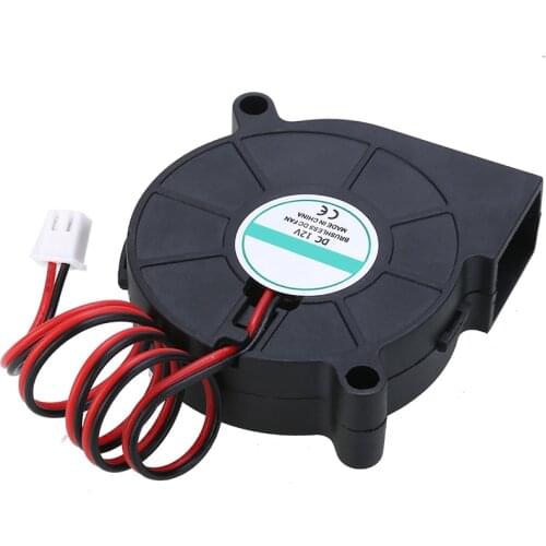 1Pc 3D Printer Fan Tools Cooling Blower Fan DC 12V 5015 Radial Blower Cooling Fan 35000 hours Life For 3D Printer