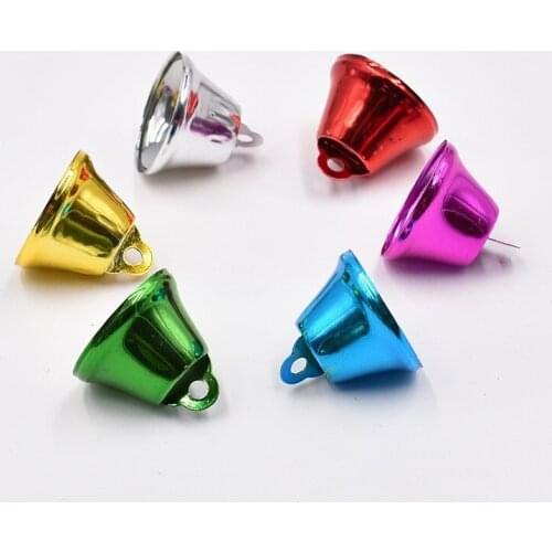 10pcs Colorful Jingle Bells Small Bells Mini Bells Craft Metal DIY Bells for Christmas Decorations, Cat Collars, Jewelry Making