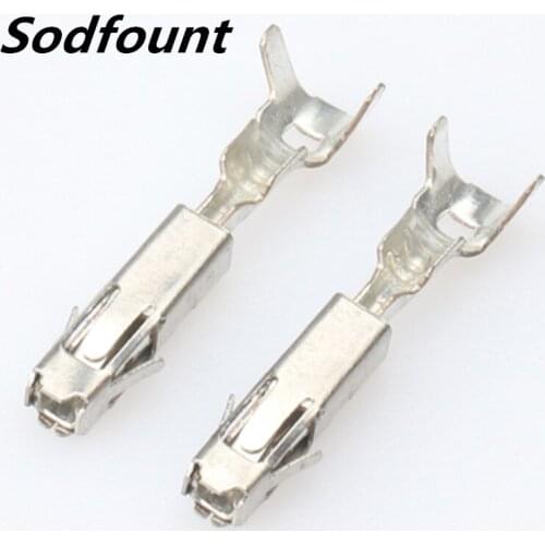 100pcs H62 brass tinned 1.5mm female automotive terminal,connector terminal crimping terminal DJ221F-1.5A