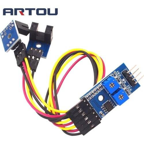 2 Channel Speed Detection Sensor Module Counting Module Motor Speed Slot Type Optocoupler Module