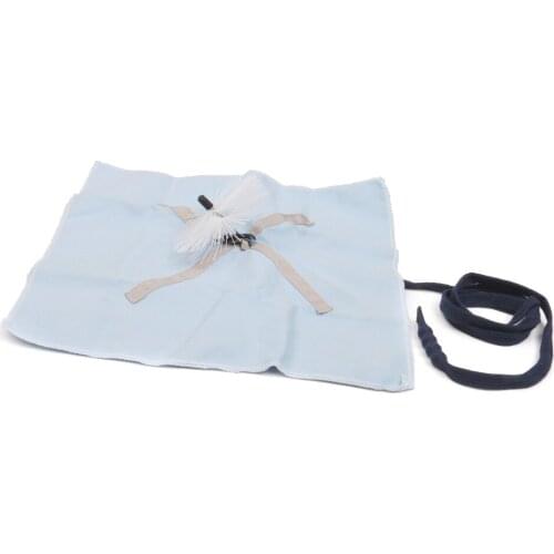 Alto Sax Pull Through Cleaner Swab Cloth Brush for Saxophone Maintenance