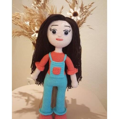 Amigurumi Girl Amigurumi Young Girl Amigurumi Doll Toy Crochet Stuffed Animals Toy for Baby Toy for Decor Handmade Knitting