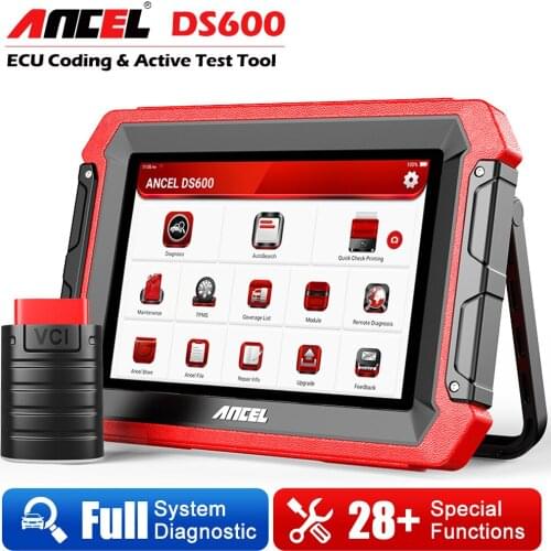ANCEL DS600 OBD2 Scanner Professional Full System ECU Coding Active Test Car Diagnostic Tools Oil TPMS EPB AFS Automotive Tools