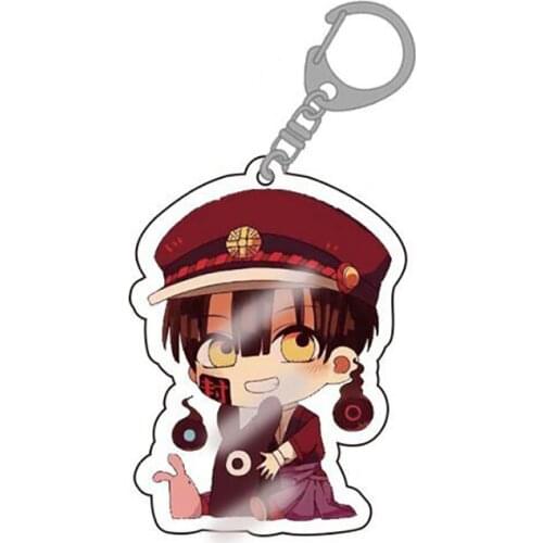 Anime Toilet-bound Hanako-Kun Acrylic Keychain Toilet Bound Jibaku Shounen Hanako Kun Pendant Keyrings 24pcs/lot wholesale