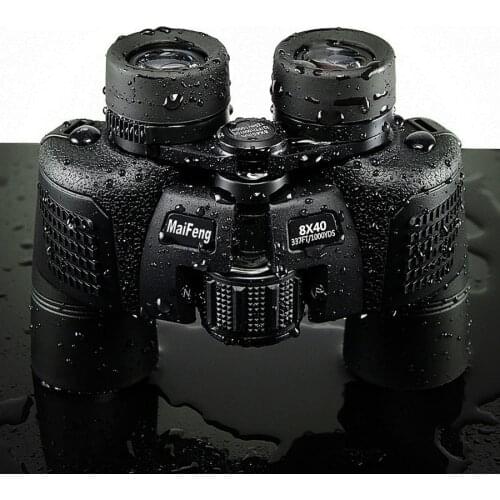 MaiFeng Super large eyepiece Waterproof Binoculars HD Zoom Telescope travel Hunting Military Metal Binocular lll night vision