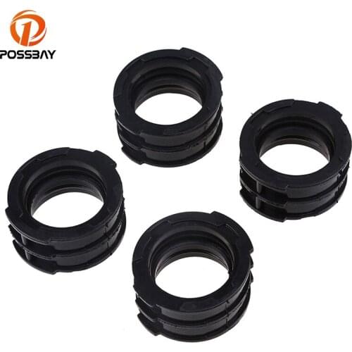 POSSBAY Black Carburetor Carb Intake Manifold Boots Joint for Yamaha V-MAX 1200 VMX12V 1985-2007 Carburetor Interface Adapter