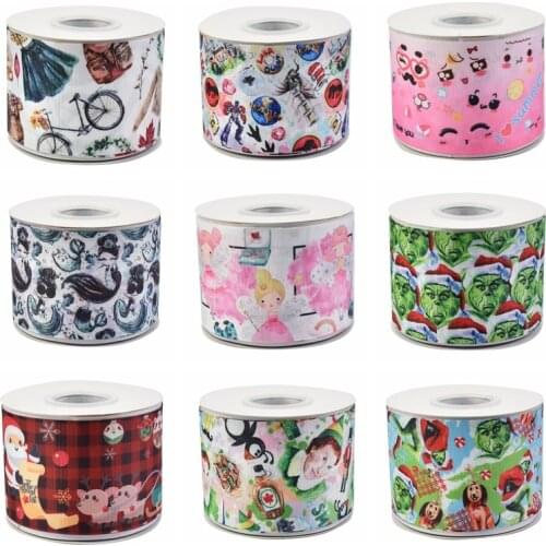 HSDCraft 22MM 25MM 38MM 50MM 75mm Sport Series HT on Grosgrain Ribbon for diy ribbon